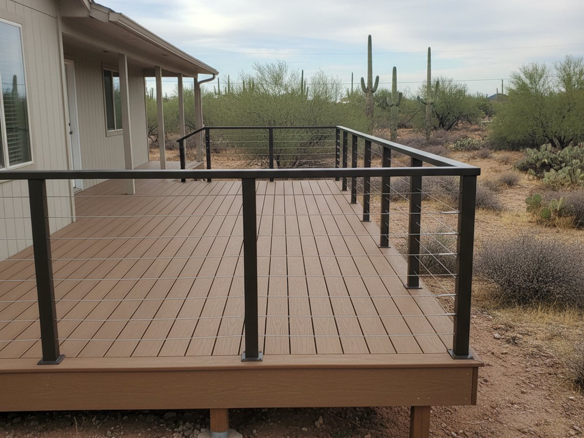Composite Deck Installation completed by Western Deck Solutions in Glendale, AZ