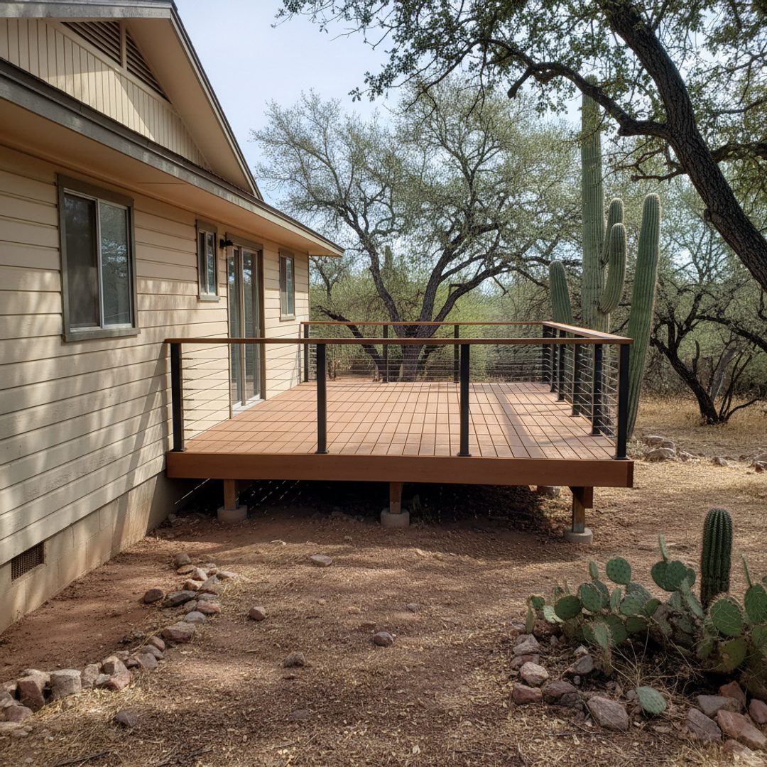 Custom Deck Design completed by Western Deck Solutions in Mesa, AZ